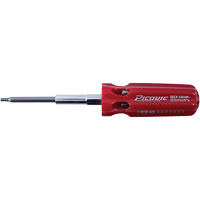 Hex-Calibre Metric Multi-Bit Screwdriver, Plastic Handle Pronet Distribution