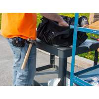 Porte-outil &agrave; anneau en acier, Support pour marteau, Cuir, 0 Poches Pronet Distribution