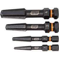 Jeu d'extracteur de vis Bolt Biter, Acier rapide, 4 Morceaux Pronet Distribution