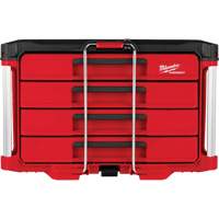 PackOut 4-Drawer Tool Box, 16-3/10" x 22-1/5" x 14-3/10", Red Pronet Distribution