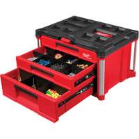 PackOut 3-Drawer Tool Box, 16-3/10" x 22-1/5" x 14-3/10", Red Pronet Distribution