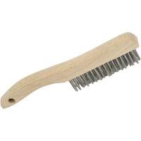 4SHSS Brosse &agrave; r&eacute;curer manuelle, Acier inoxydable, 4 x 16 rangs de fils, Longueur 10" Pronet Distribution