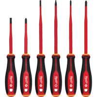 Insulated Slim Tip Screwdriver Set, 6 Pcs., Magnetic Pronet Distribution