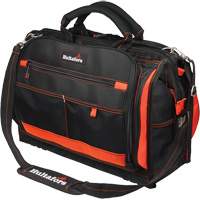Porte-outils &agrave; compartiments multiples de 18", Polyester balistique, 50 pochettes, Noir/Rouge Pronet Distribution