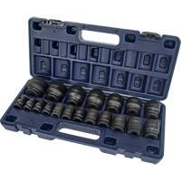 Jeu de douilles SAE, 19 Mcx, Chocs, Prise de 1/2" Pronet Distribution