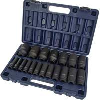 Jeu de douilles SAE, 19 Mcx, Chocs, Prise de 1/2", Profond Pronet Distribution