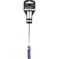 Tournevis &agrave; fente bleu transparent avec bandes, Tige de 1/8", Ronde, Prise en Plastique Pronet Distribution