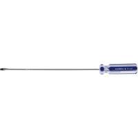Tournevis &agrave; fente bleu transparent avec bandes, Tige de 1/8", Ronde, Prise en Plastique Pronet Distribution