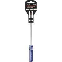 Tournevis &agrave; fente bleu transparent avec bandes, Tige de 3/16", Ronde, Prise en Plastique Pronet Distribution