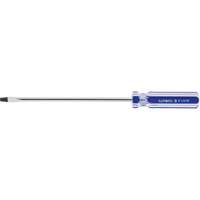Tournevis &agrave; fente bleu transparent avec bandes, Tige de 3/16", Ronde, Prise en Plastique Pronet Distribution