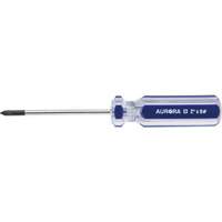 Tournevis Philips bleu transparent avec bandes, #0, Prise Plastique Pronet Distribution