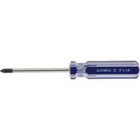 Tournevis Philips bleu transparent avec bandes, #1, Prise Plastique Pronet Distribution