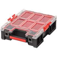 Arx&reg; Medium Tall Organizer with Bins, 10-2/5" x 14-3/10" x 4-1/5", Black Pronet Distribution