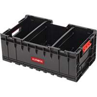 Arx Tool Crate with Dividers, 22-7/10" x 14-1/10" x 9-3/10", Black Pronet Distribution