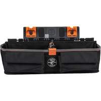 Module pour grande poche avec crochet en S Bucket Work Centre, Nylon, 3 pochettes, Noir/Orange Pronet Distribution