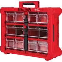 PACKOUT Tilt Bin Organizer, 15-1/5" x 19-7/10" x 6-7/10", Black/Red Pronet Distribution