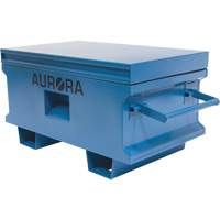 Coffre &agrave; outils de chantier, 33" x 20-3/10" x 18-3/10", Acier, Bleu Pronet Distribution