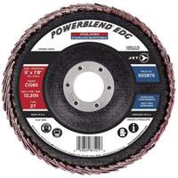 POWERBLEND EDG Curved Edge Flap Disc, 5" x 7/8", Type 27, CG60 Grit, Ceramic Pronet Distribution