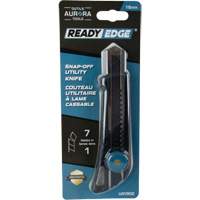 Couteau professionnel de 18 mm avec verrouillage &agrave; cliquet, Acier inoxydable, Robuste, Prise en Plastique Pronet Distribution