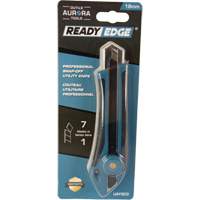 Couteau professionnel de 18 mm, Acier inoxydable, Robuste, Prise en Caoutchouc Pronet Distribution