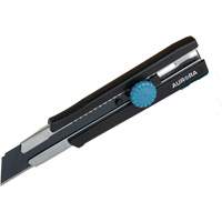Couteau r&eacute;tractable de 25 mm, Acier inoxydable, Robuste, Prise en Caoutchouc Pronet Distribution