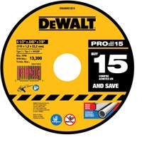 Metal Cutting Wheel for Angle Grinders, 4-1/2" x 0.045", 7/8" Arbor, Type 1, Aluminum Oxide Pronet Distribution