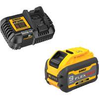 MAX FLEXVOLT Battery & Charger Kit, Lithium-Ion, 20 V/60 V, 9 Ah Pronet Distribution
