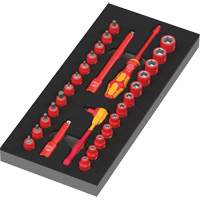 Insert en mousse pour jeu avec cliquet 8007 A VDE Zyklop VDE 1, 1000 V, 30 M Pronet Distribution