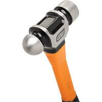 Ball Pein Hammer, 24 oz. Head Weight, Plain/Polished Face, Fibreglass Handle Pronet Distribution