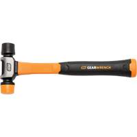 Soft Face Hammer, 16 oz. Head Weight, Plain Face, Solid Steel Handle, 12-1/4" L Pronet Distribution