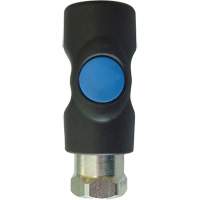 Raccord industriel rapide TOPQUIK S1, Composite en polyester/Acier inoxydable, 1/4", NPT femelle, 174 PSI Pronet Distribution