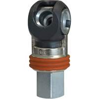 Raccord industriel rapide basculant TOPQUIK SC, Acier nickel&eacute;, 3/8", NPT femelle, 360 PSI Pronet Distribution