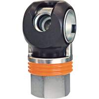 Raccord industriel rapide TOPQUIK SC, Acier nickel&eacute;, 1/2", NPT femelle, 359 PSI Pronet Distribution