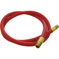 Hose Reel Connecting Hose, Air, EPDM Rubber, 1/2" dia. x 5', 300 psi, 1/2 NPT Pronet Distribution