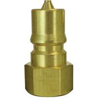 Hydraulic Quick Coupler Plug, 1/8" Dia., Brass Pronet Distribution