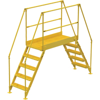 Crossover Ladder, 115-1/2" Overall Span, 50" H x 60" D, 24" Step Width Pronet Distribution