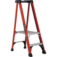 Industrial Extra Heavy-Duty Pro Platform Stepladders (FXP1800 Series), 2', 375 lbs. Cap. Pronet Distribution