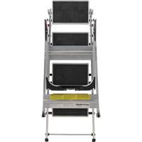 Tilt & Roll Step Stool Ladder, 4 Steps, 44.25" x 22.13" x 59" High Pronet Distribution
