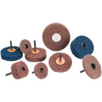 Standard Abrasives Buff & Blend Wheel, 3" Dia. x 1/4" W, 1/4" Arbor, Aluminum Oxide Pronet Distribution