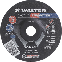 Meule PIPEFITTER, 4-1/2" x 1/8", Arbre 7/8", Type 27 Pronet Distribution