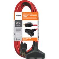 Vinyl Extension Cord, Outdoor, SJTW, 14/3 AWG, 15 A, 3 Outlet(s), 25' Pronet Distribution