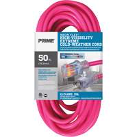 Neon Flex&reg; High Visibility Extension Cord, Outdoor, SJTW, 12/3 AWG, 15 A, 50' Pronet Distribution