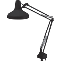 Heavy-duty Combination Task Light, 22/60 W, Fluorescent/Incandescent, 45" Neck, Black Pronet Distribution