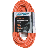 Cordon rallonge en vinyle, Ext&eacute;rieur, SJTW, AWG 14/3, 15 A, 50' Pronet Distribution