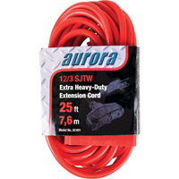 Cordon rallonge en vinyle, Ext&eacute;rieur, SJTW, AWG 12/3, 15 A, 3 prise(s), 25' Pronet Distribution