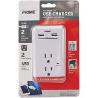 Prime&reg; USB Charger with Surge Protector Pronet Distribution