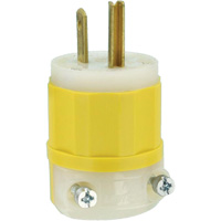 Prise &agrave; lame droite de calibre industriel, Nylon modifi&eacute; antichoc, 15 A, 125 V Pronet Distribution