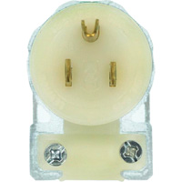 Prise de rallonge &agrave; angle de qualit&eacute; hospitali&egrave;re, Nylon, 15 A, 125 V Pronet Distribution