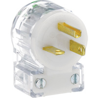 Prise de rallonge &agrave; angle de qualit&eacute; hospitali&egrave;re, Nylon, 20 A, 125 V Pronet Distribution