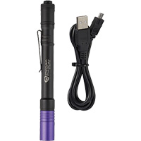 Lampe stylo UV avec port de recharge micro USB Stylus Pro, DEL, Corps en Aluminium, piles Rechargeable, Compris Pronet Distribution